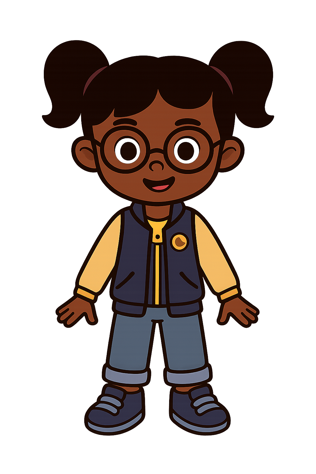 BeeLingo bee mascot welcoming children to the app